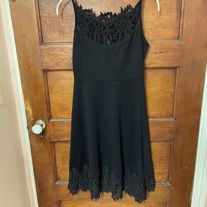 Free People Black Crochet Dress (XS)